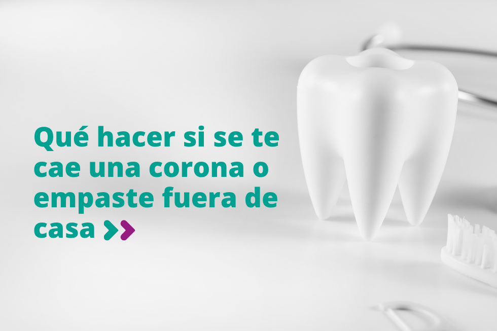 Corona dental caída